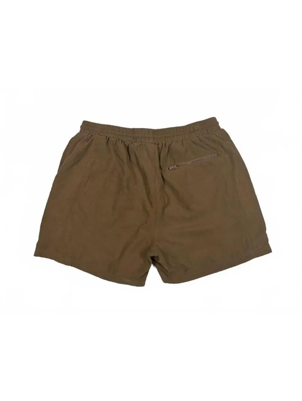 Streetwear Civil Regime Swim Trunks Mens L Brown Mesh Lined Drawstring Shorts
